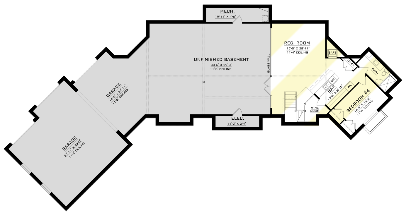 Optionally Finished Lower Level