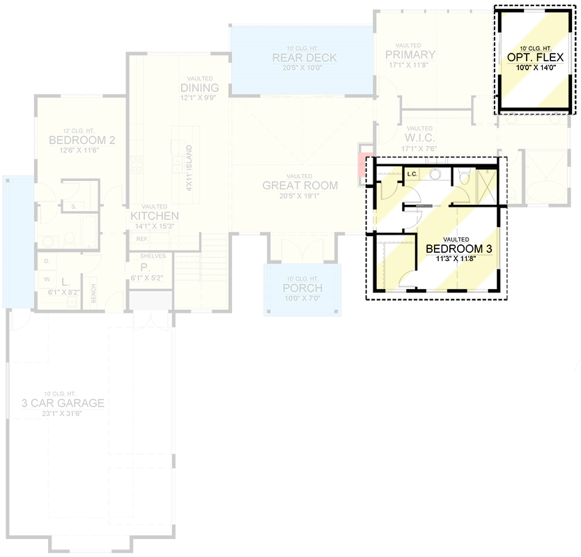 Alternate Main Level Layout (included)