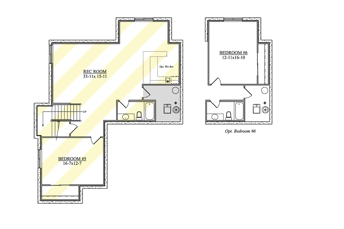 Optionally Finished Lower Level