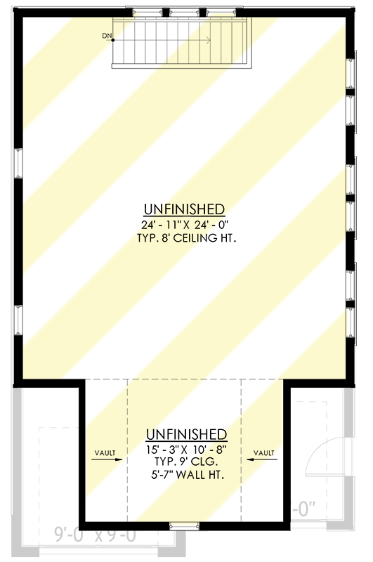 Optional Unfinished 2nd Floor
