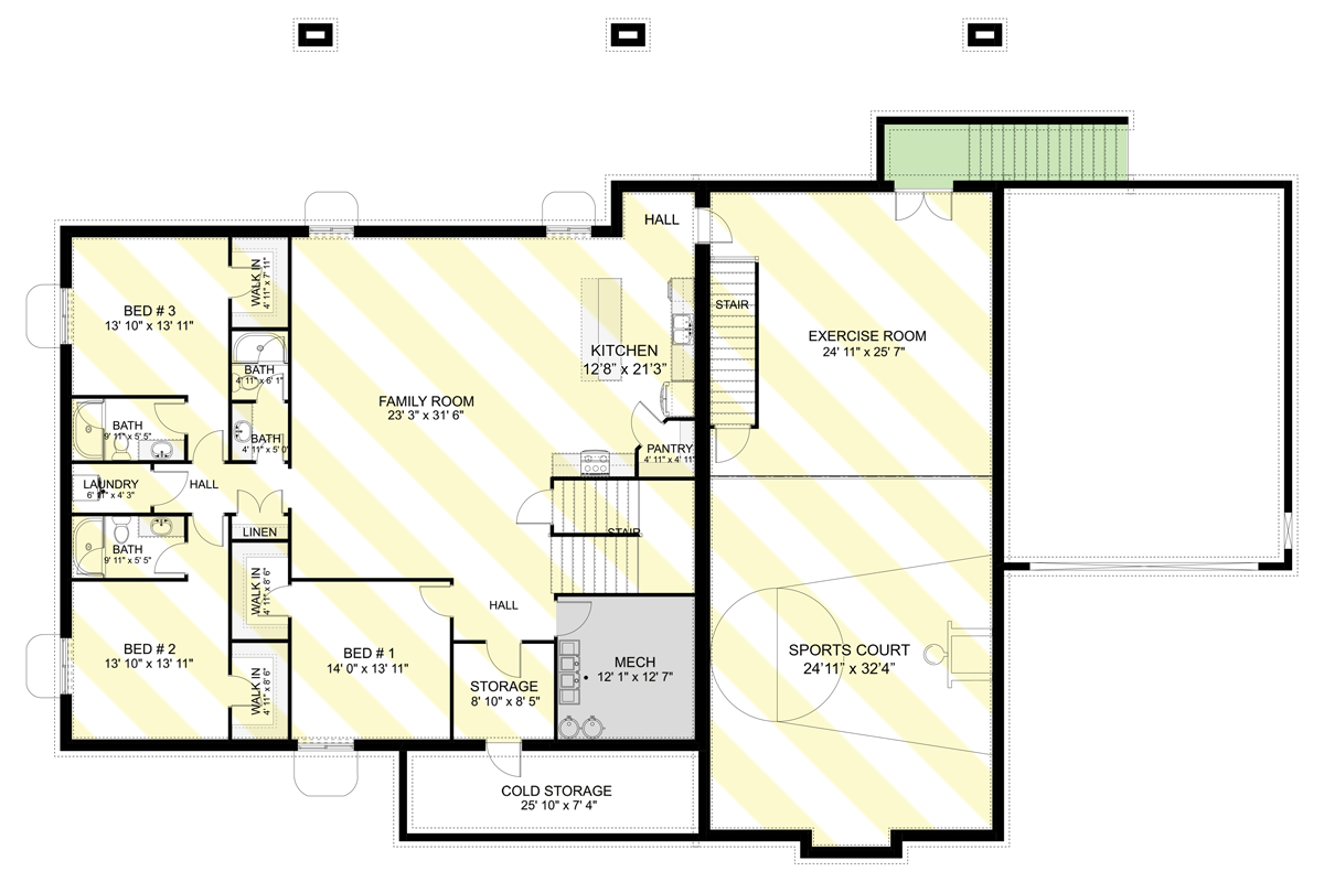 Optionally Finished Lower Level