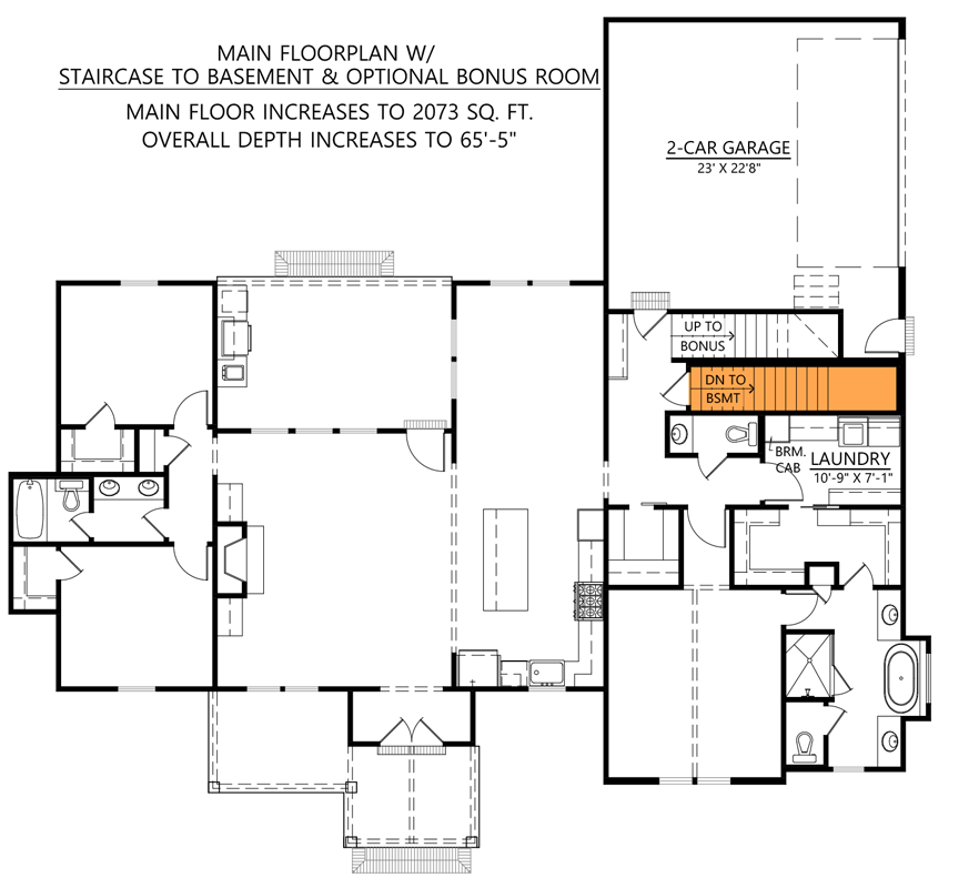 Main Level - Basement Stair Location