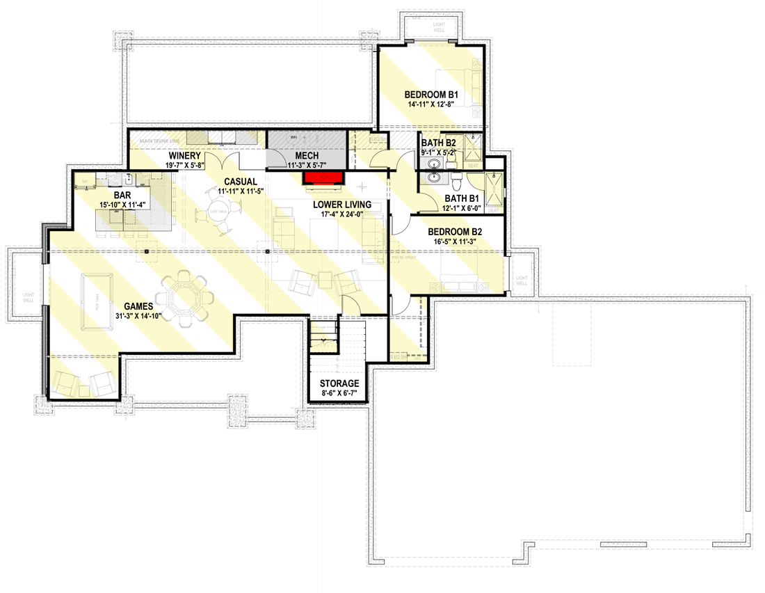 Optionally Finished Lower Level