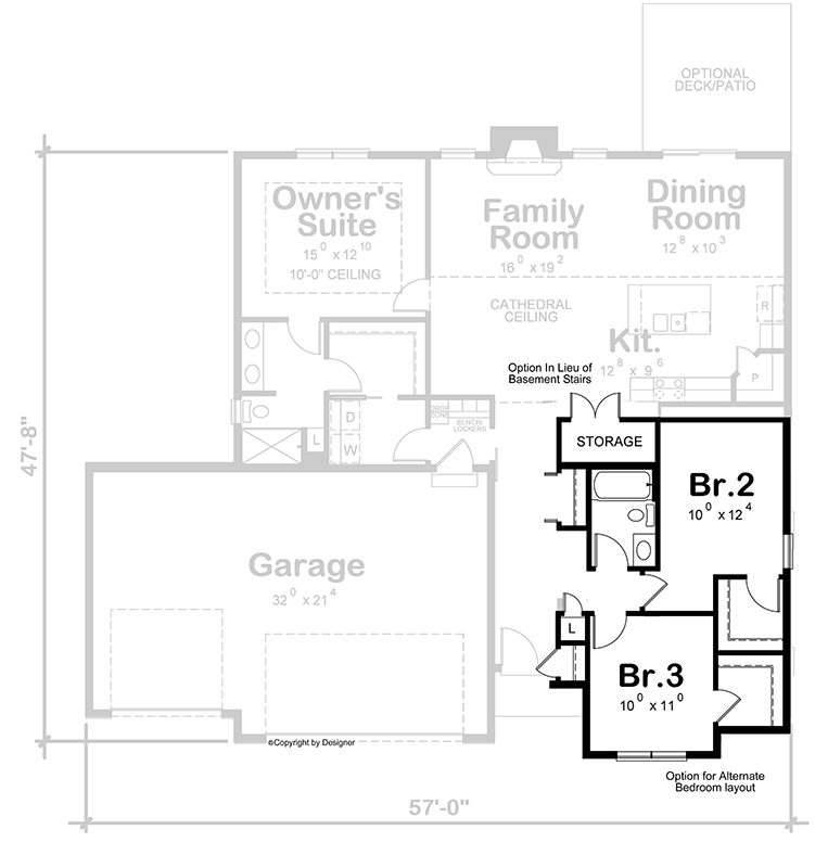 Main Level - Optional Layout