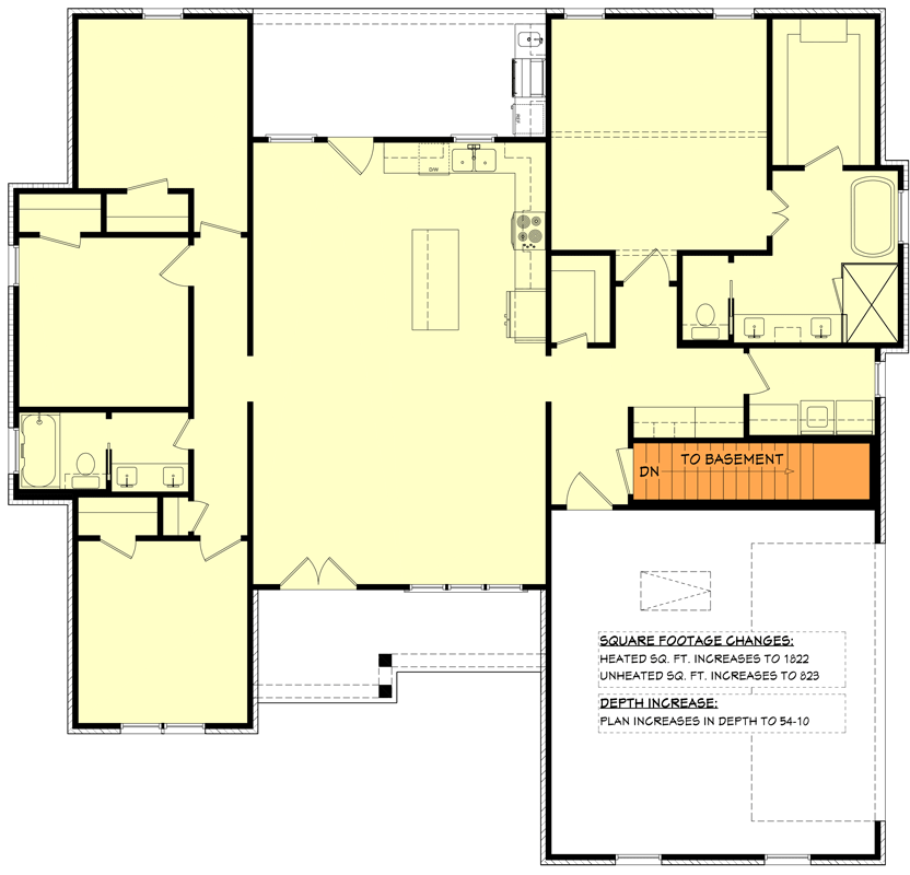 Optional Basement Stairs Location