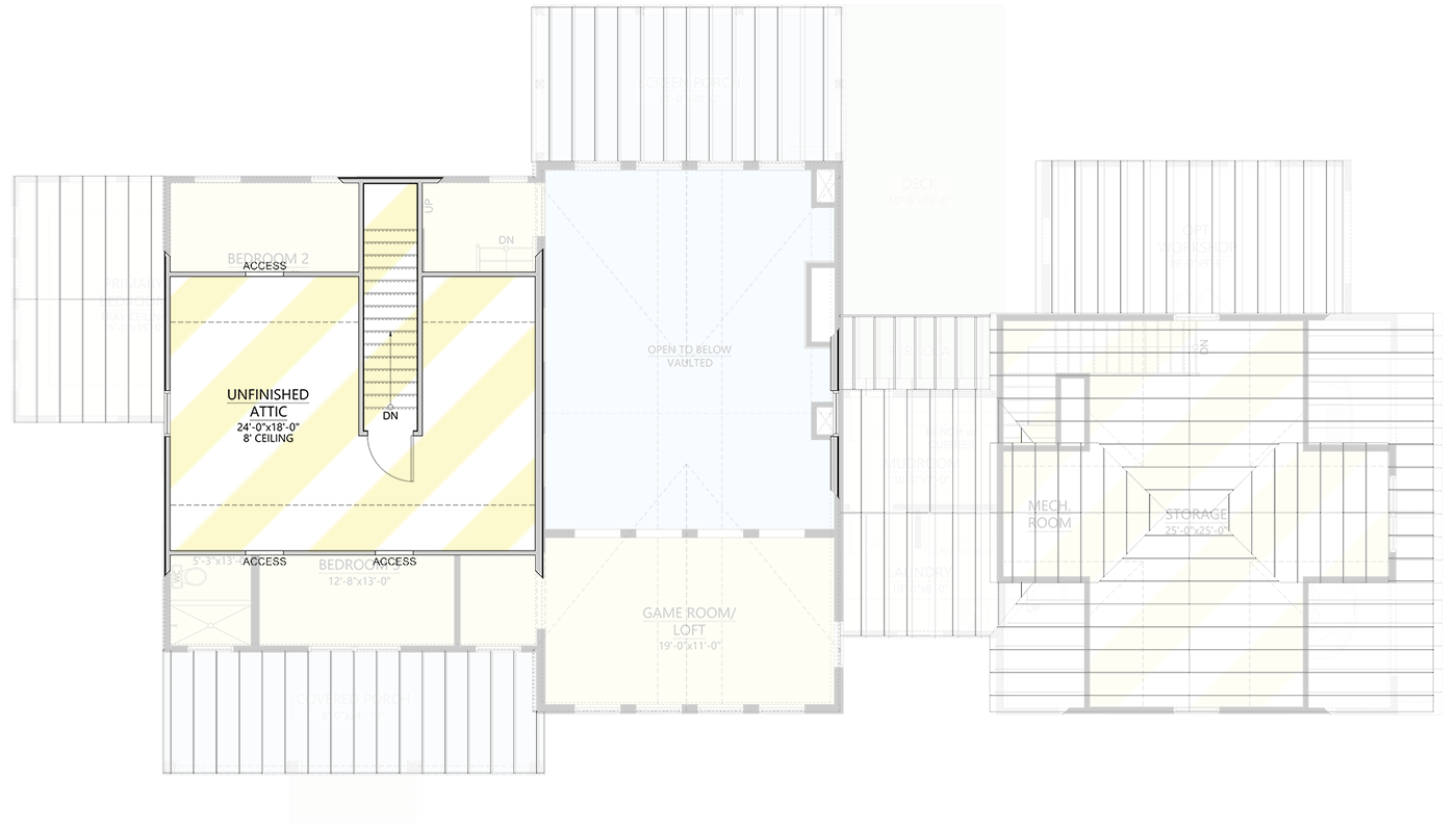 3rd Floor - Unfinished Attic (included)