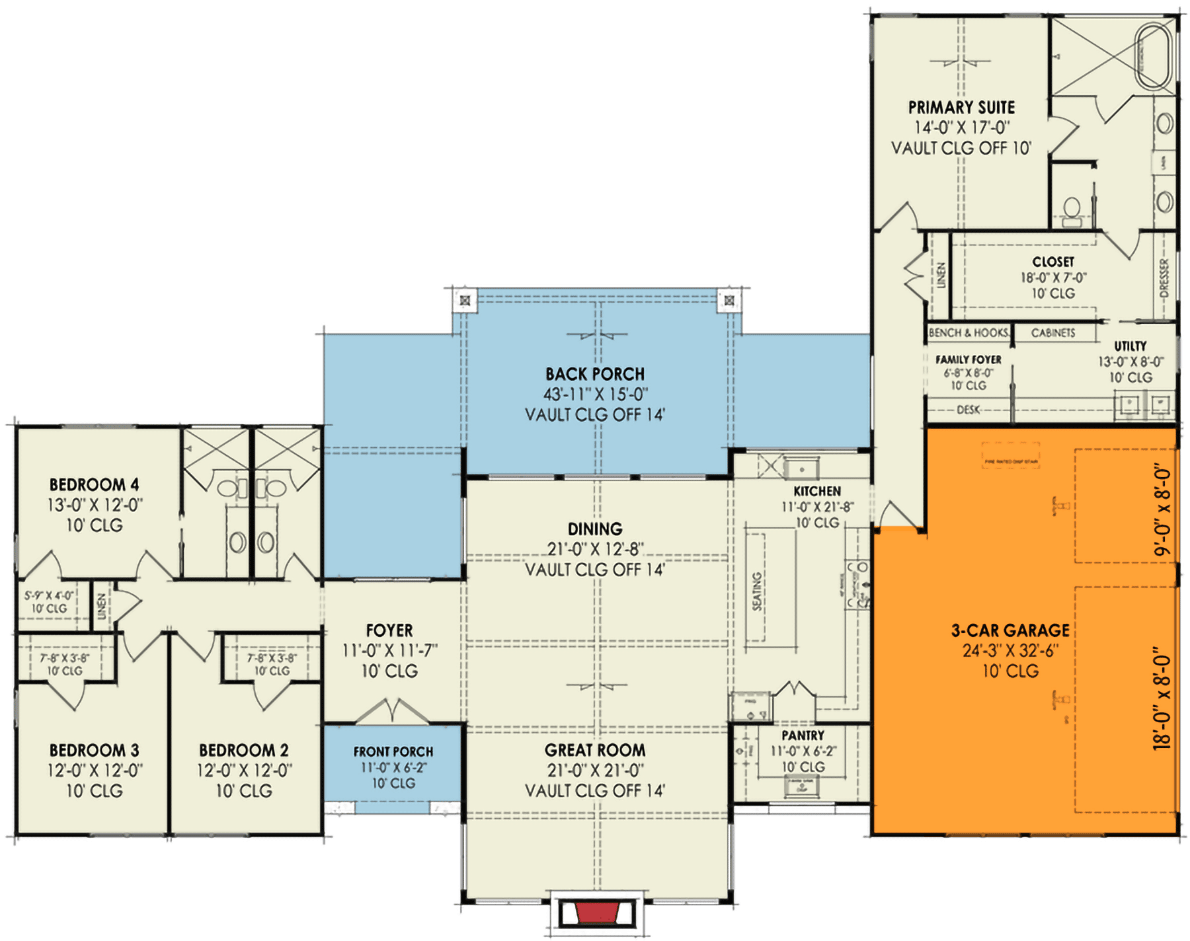 3-Car Garage Option (+$295)