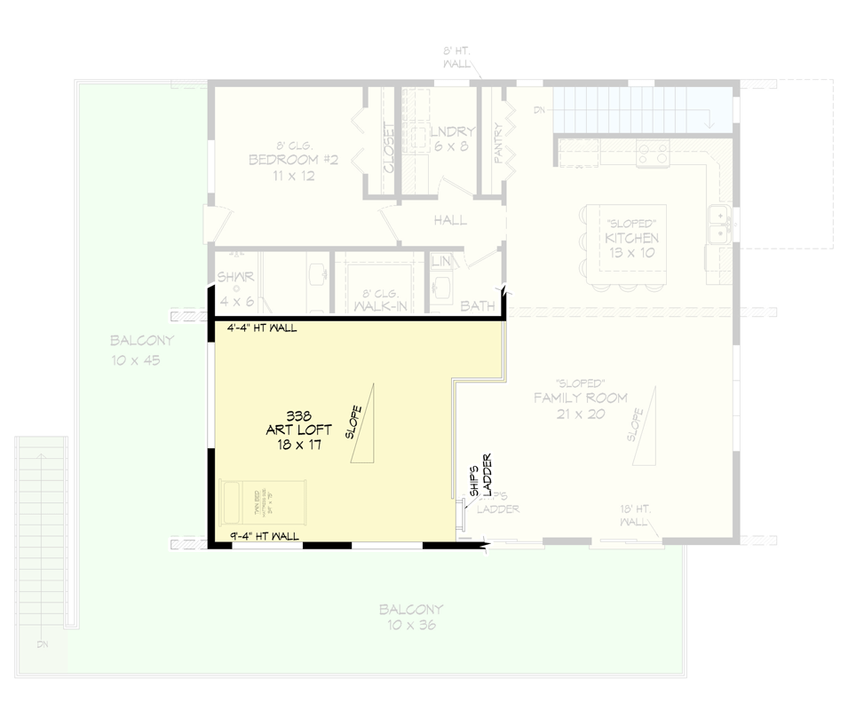 Ladder Accessible Loft