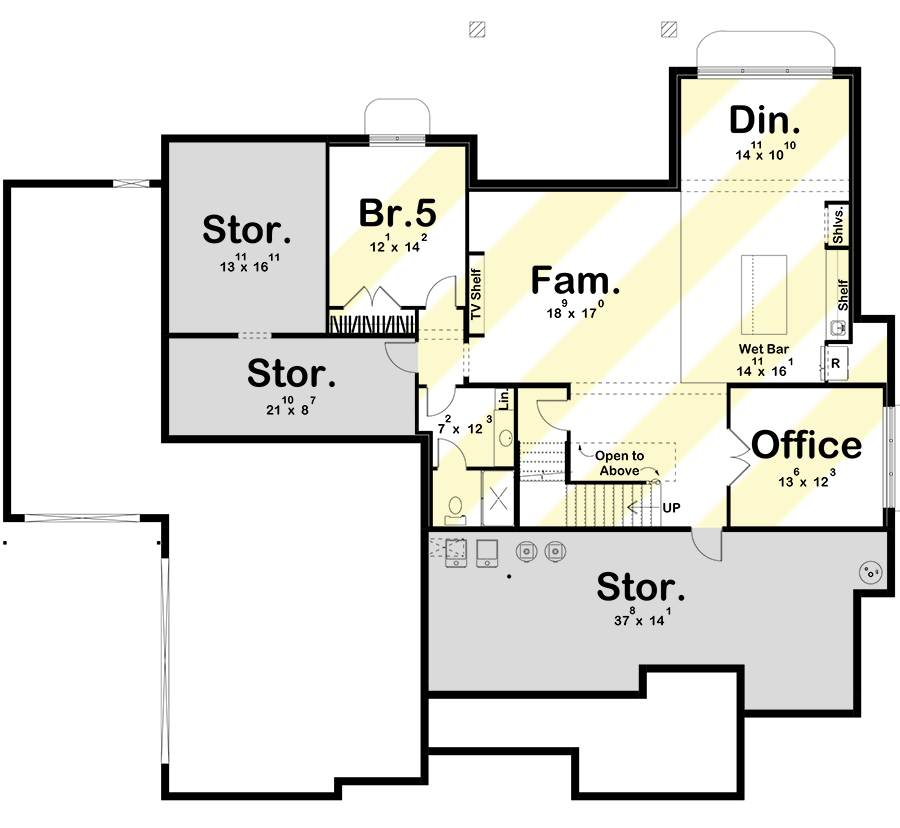 Optional Lower Level Layout ($ Paid Option)