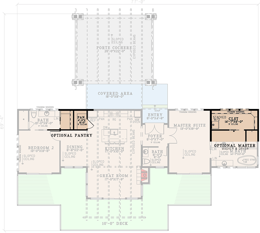 Optional Pantry and Laundry Access From Master Suite