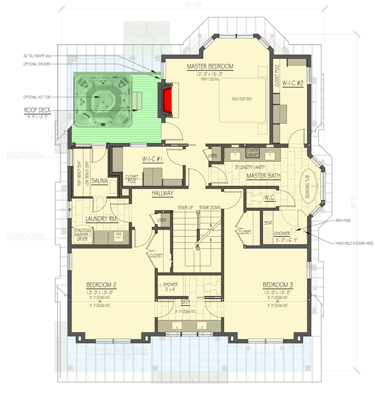 Second Level - Optional Sauna (Included)