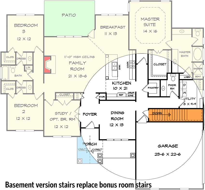 Basement Stairs Location