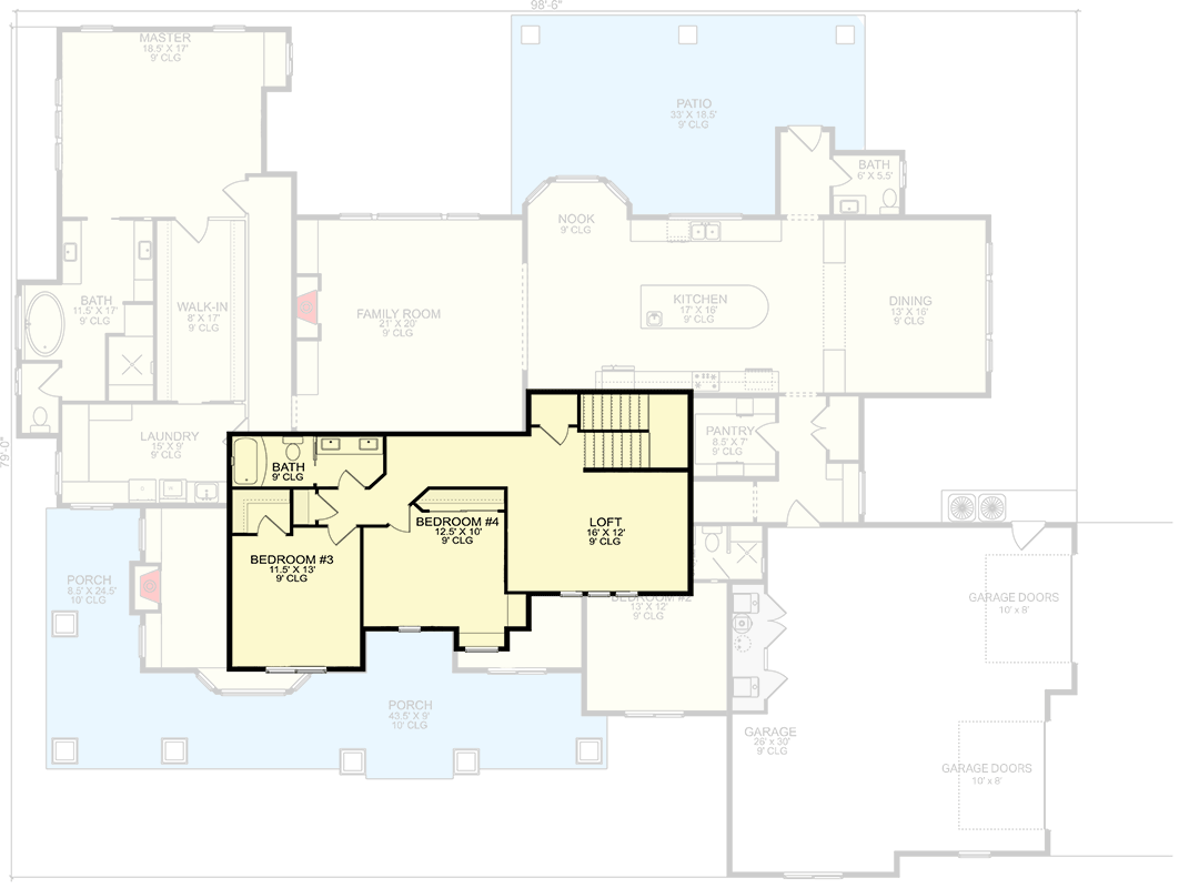 Plan 580080DFT: Two-Story Craftsman Home Plan with Main Floor Master ...