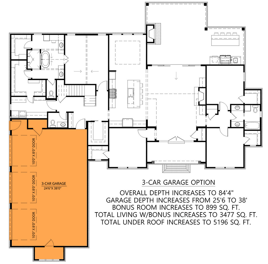 3-Car Garage (Paid Option $$)