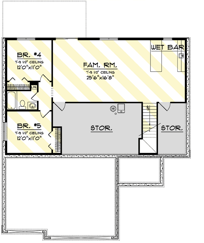 Finished Lower Level Layout Option (+$218)