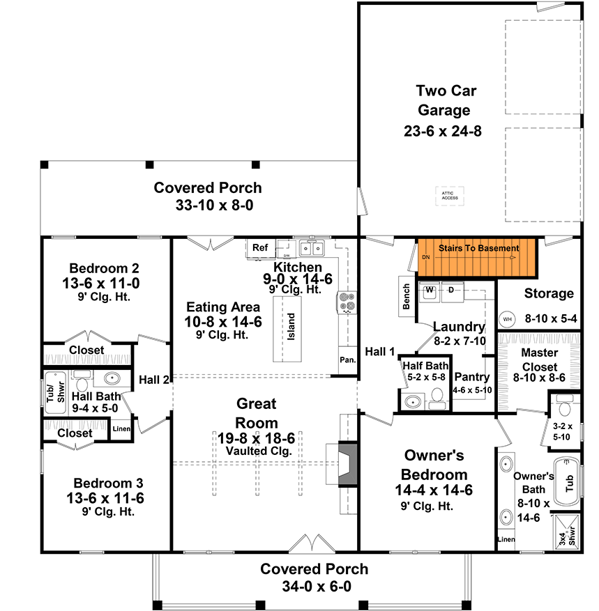 Main Level - Basement Stairs Location