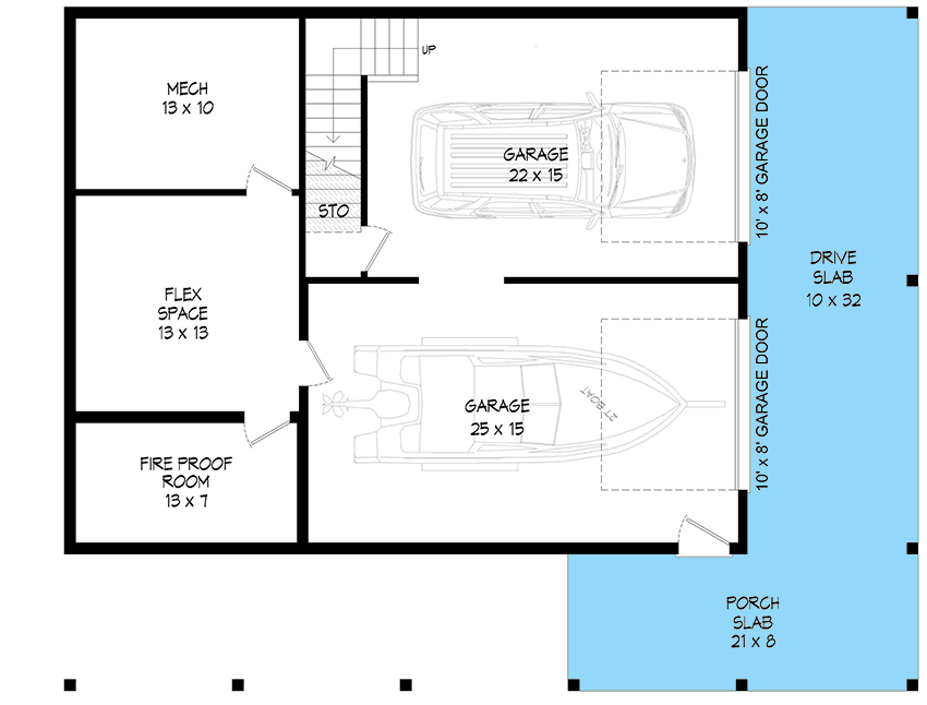 Unfinished Basement/Garage 