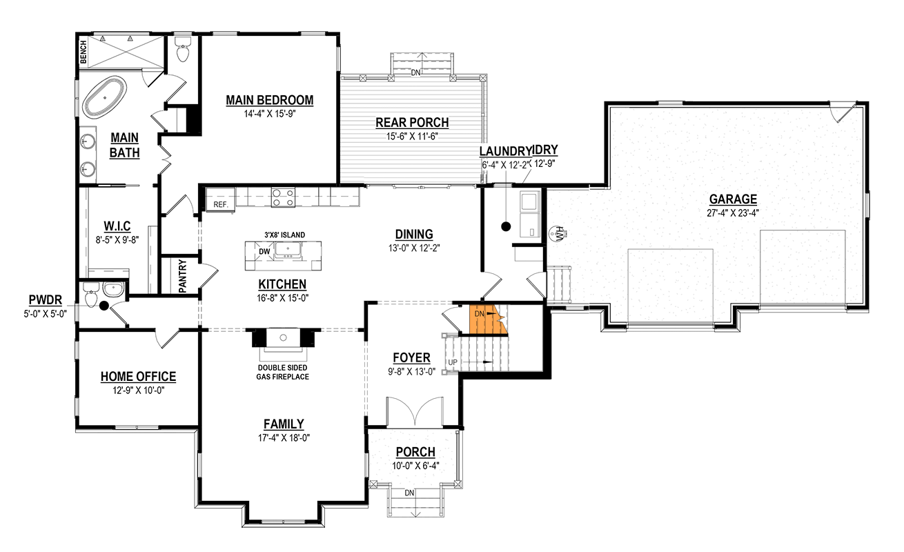 Optional Basement Stairs Location