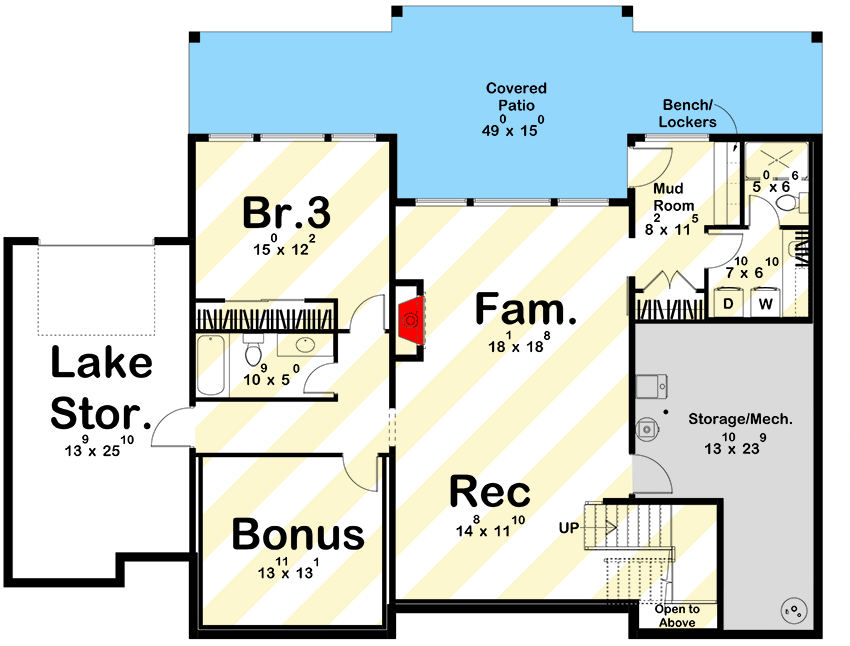 Optional Lower Level Layout ($ Paid Option)