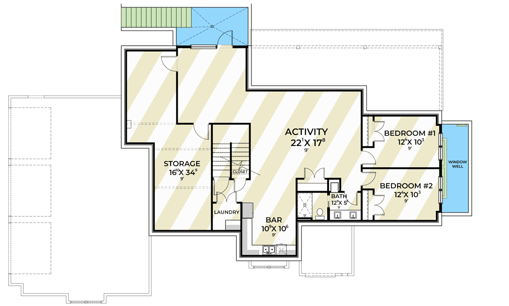 Optionally Finished Lower Level