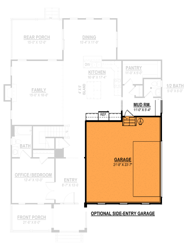 Optional Side Entry Garage (+$350)