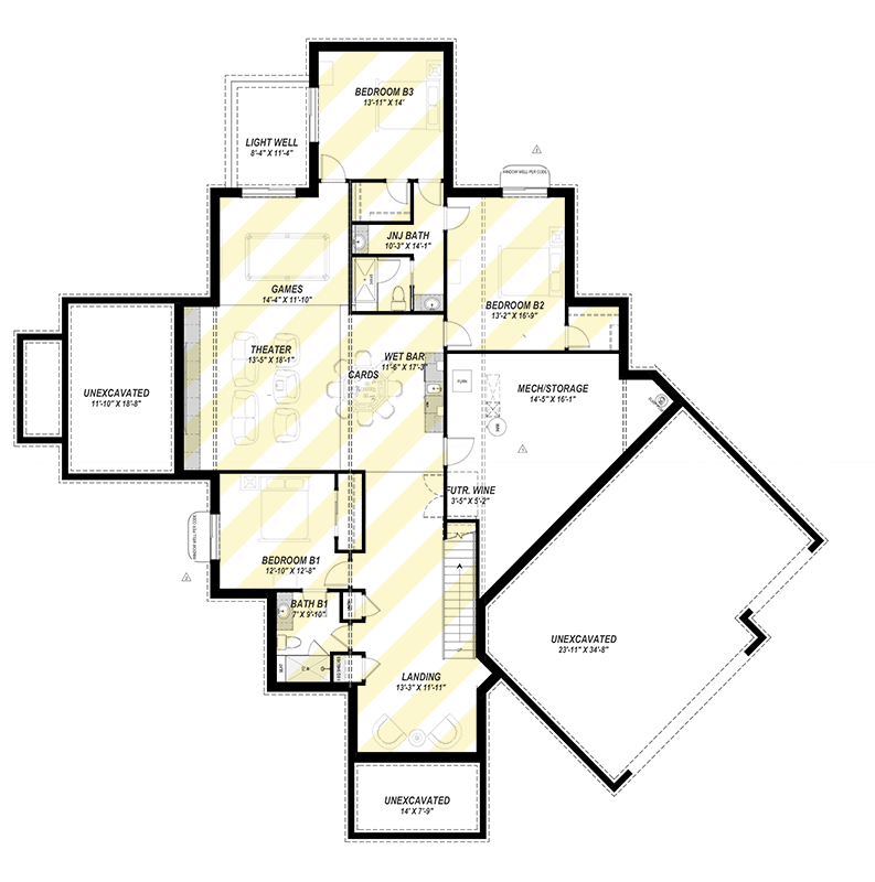 Optionally Finished Lower Level