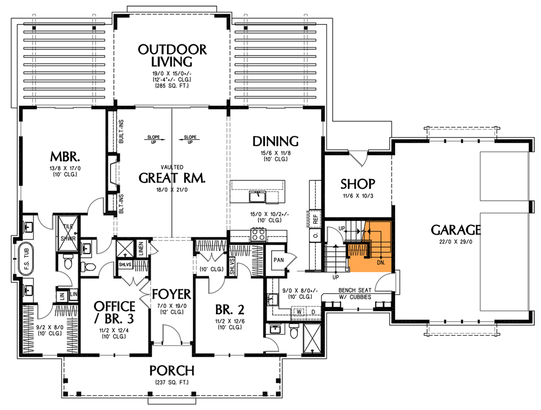 Main Level - Basement Stair Location