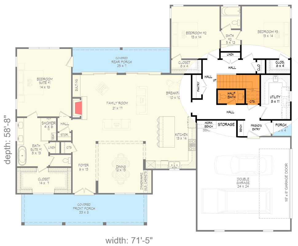 Main Level - Stair Location