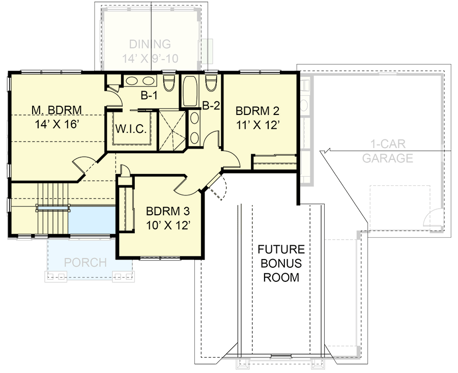 Plan 770026CED: Two-Story New American House Plan with 2nd Floor Master ...