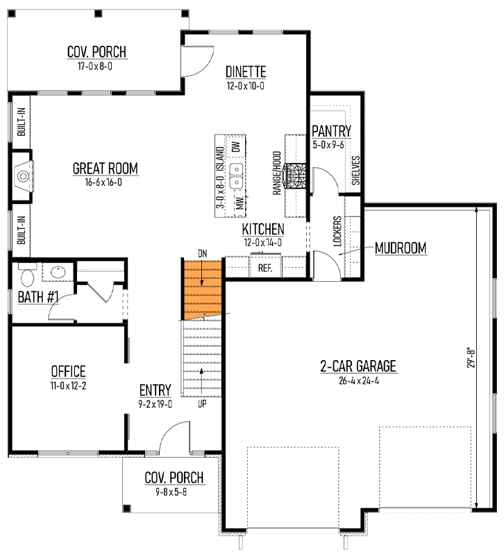 Optional Basement Stairs Location