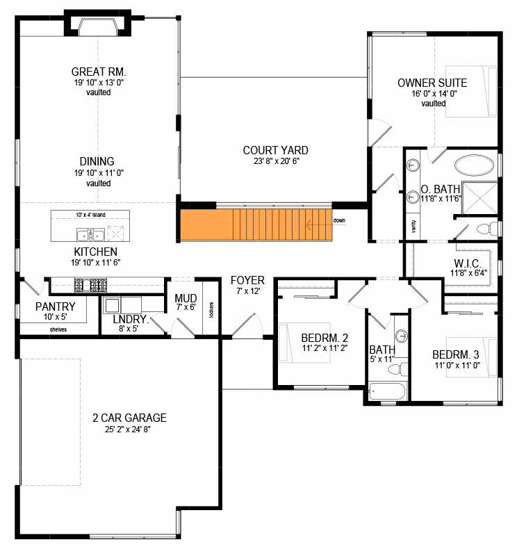 Main Level - Basement Stairs Location
