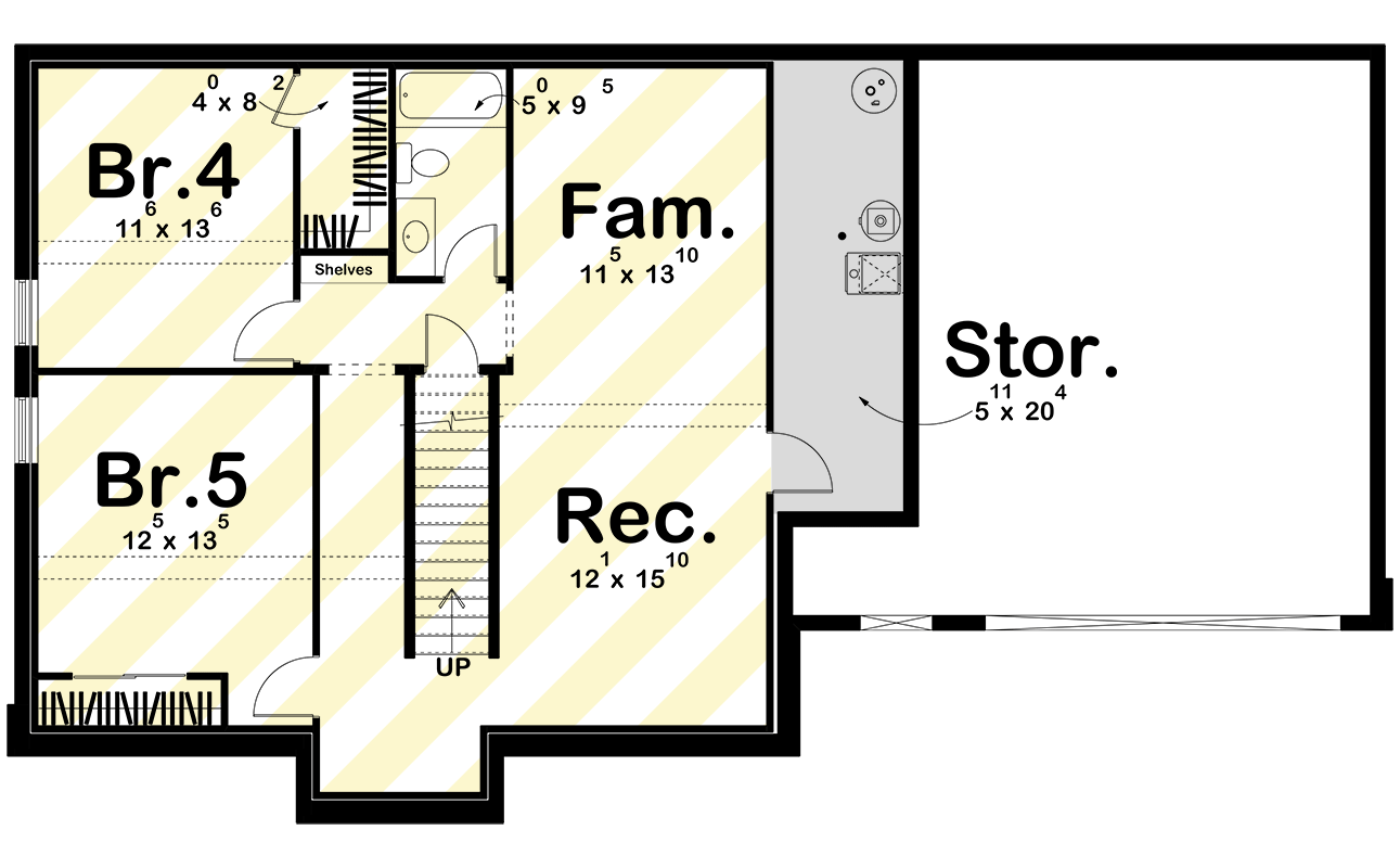Lower Level Layout Option ($ Paid Option)