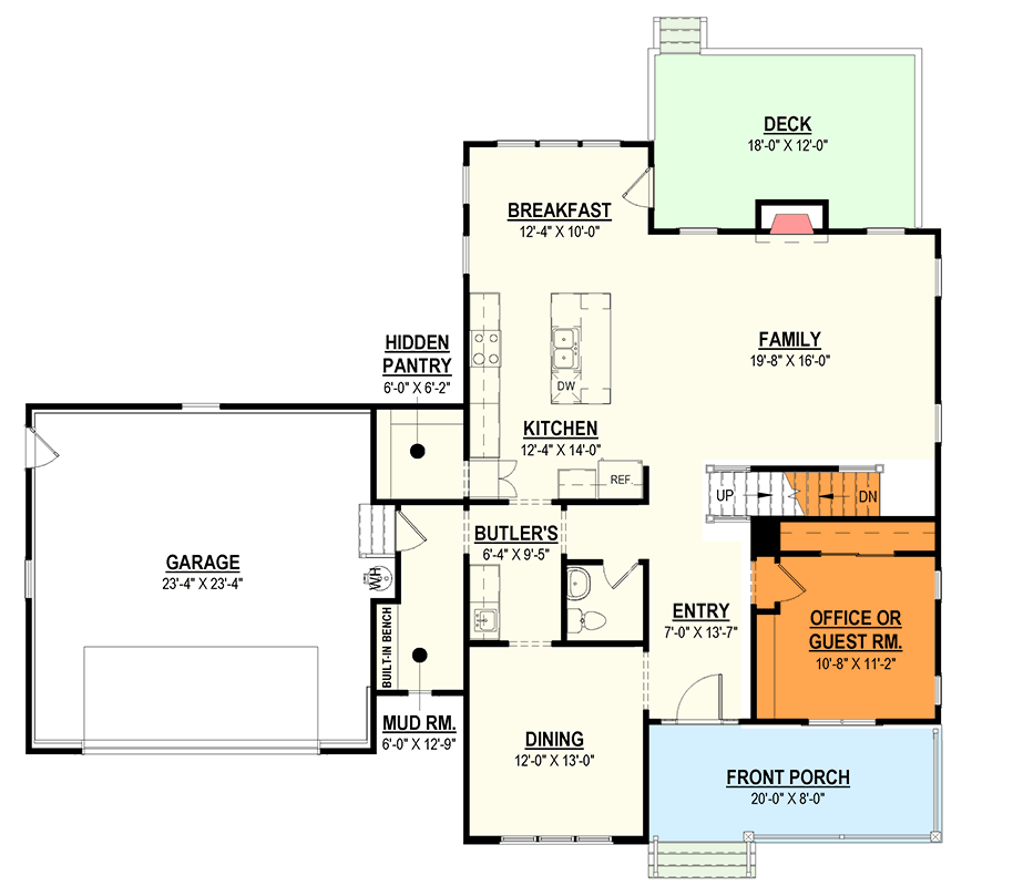 Main Level - Basement Stairs Location