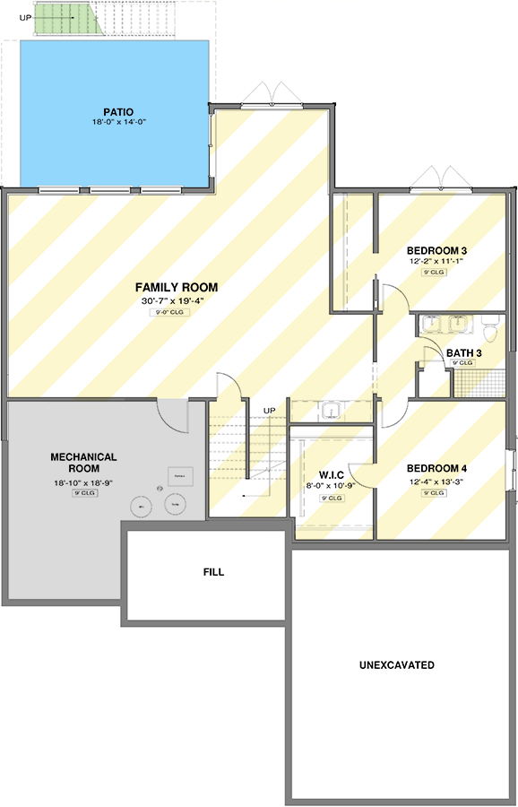 Lower Level - Optionally Finished Walkout Basement