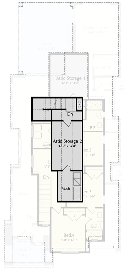 3rd Floor (Walk up attic)