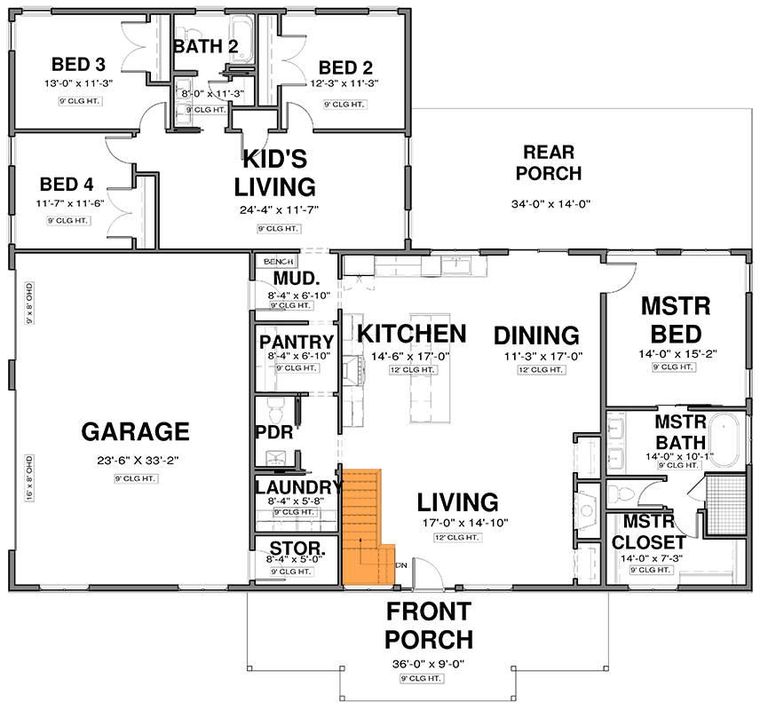 Basement Stairs Location