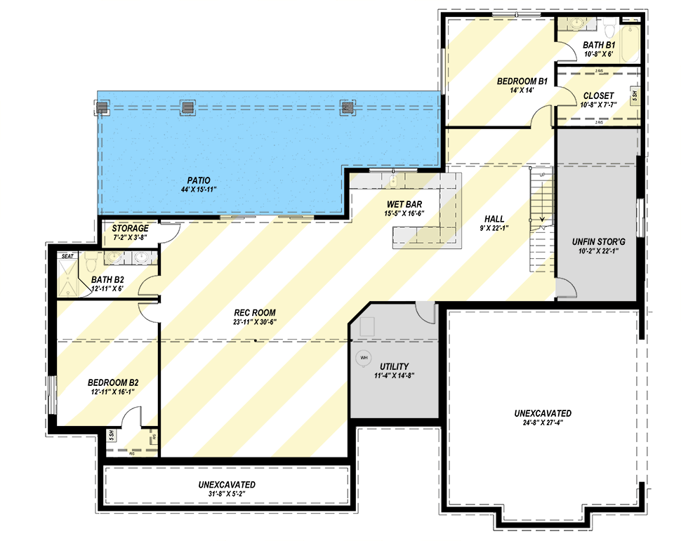 Optionally Finished Lower Level