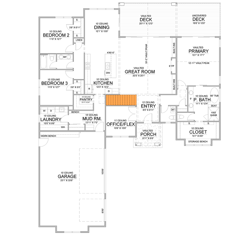 Main Level - Basement Stairs Location