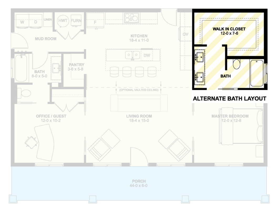 Alternate Bathroom Layout