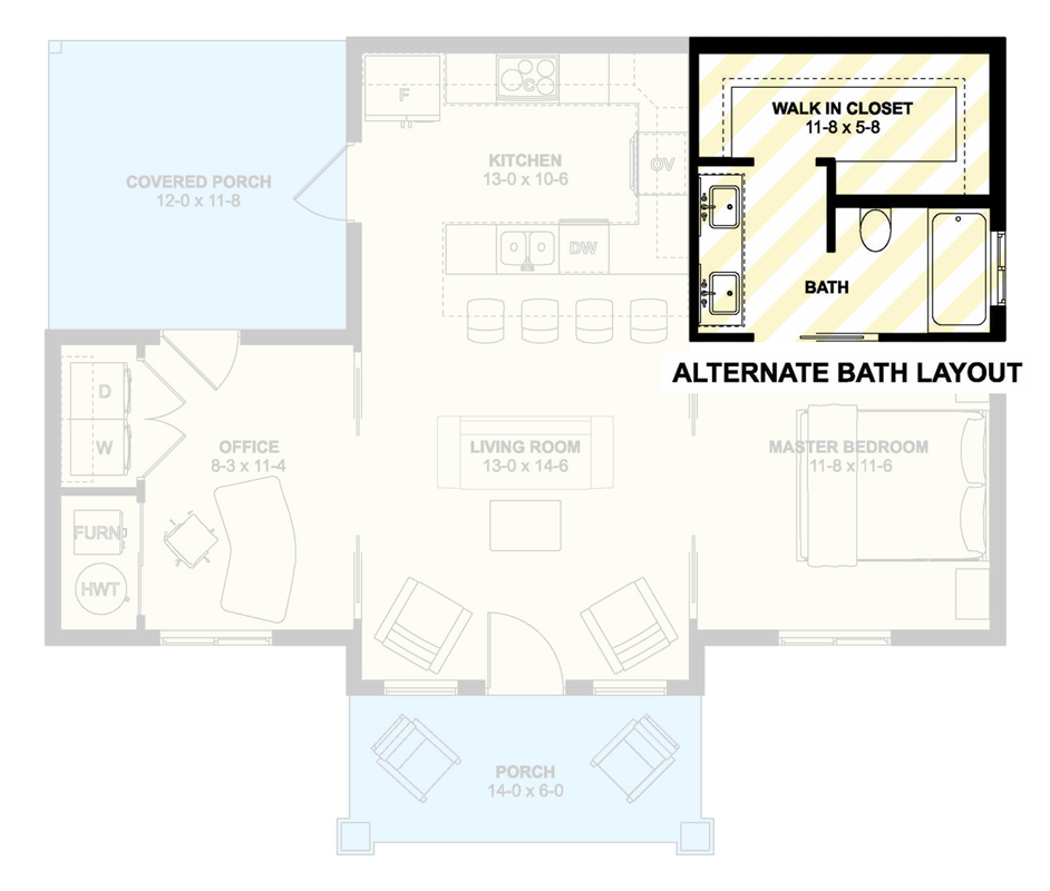 Alternate Bathroom Layout