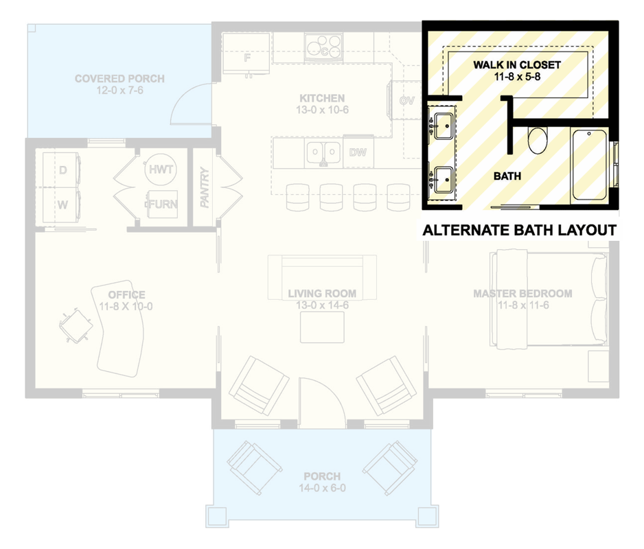 Alternate Bathroom Layout
