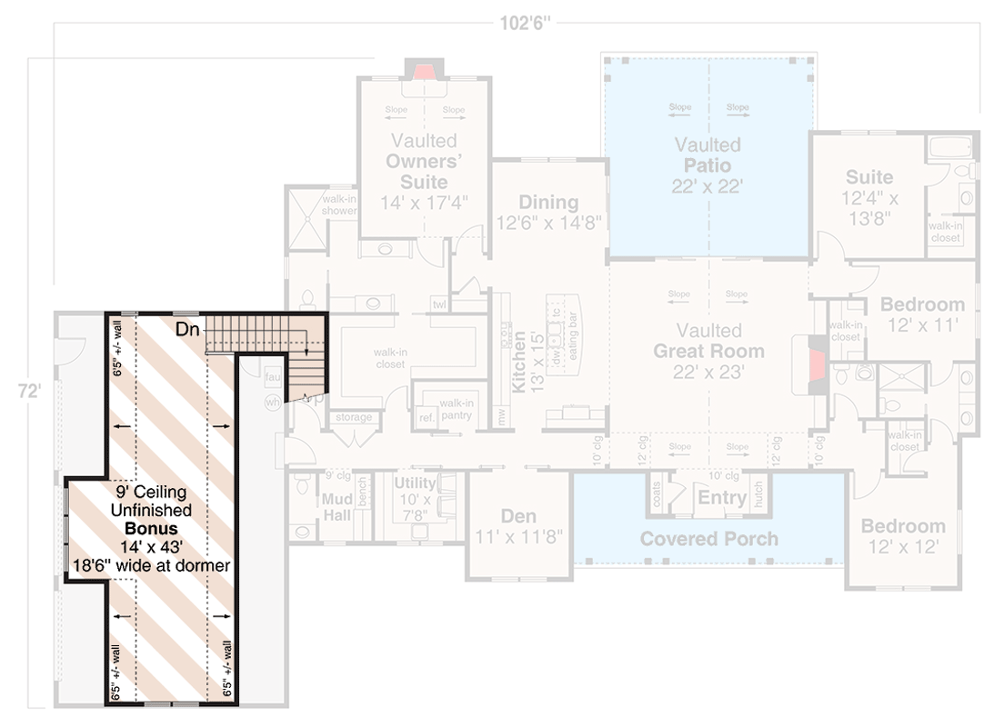 Optionally Finished Bonus Room