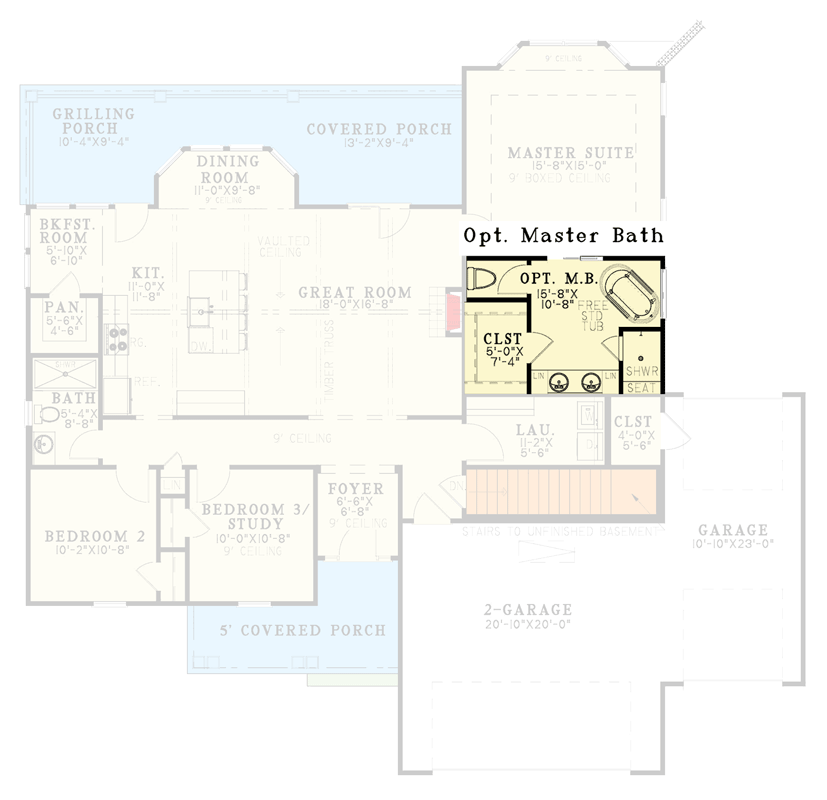 Optional Master Bathroom