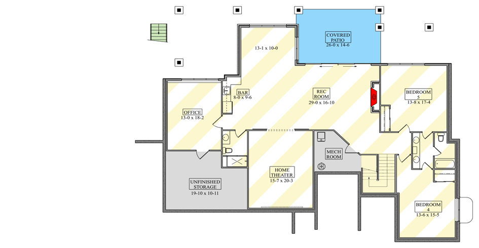 Optionally Finished Basement Level
