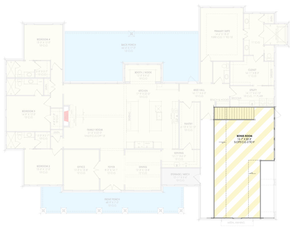 Optional Finished Upper Level Bonus Room