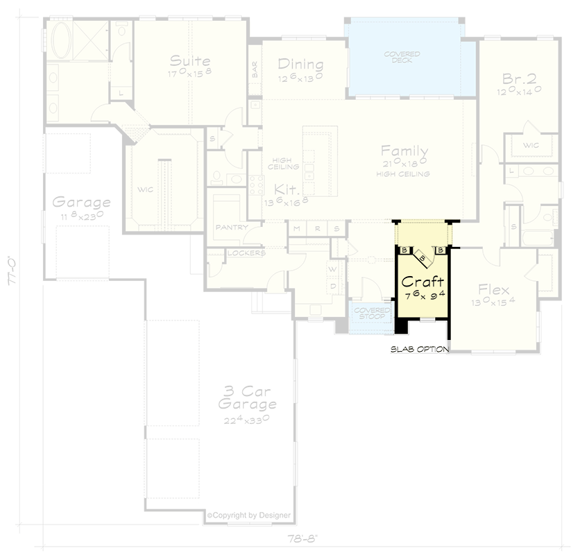Main Level - Optional Slab Version