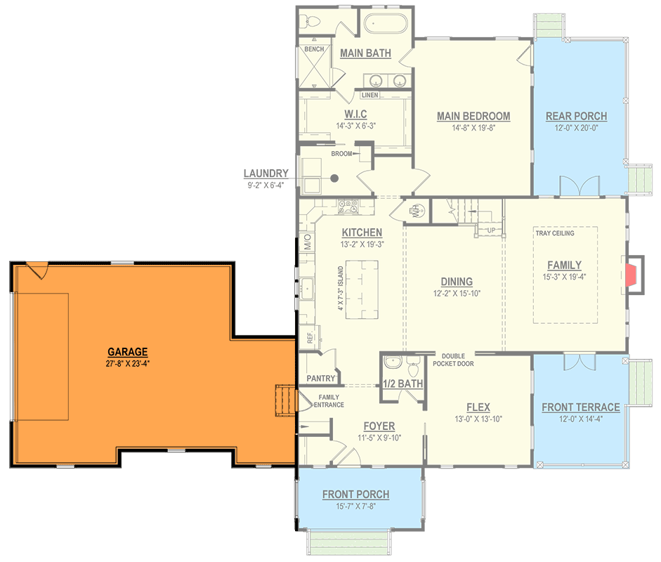 Optional 2-Car Side Garage ($ Paid Option)
