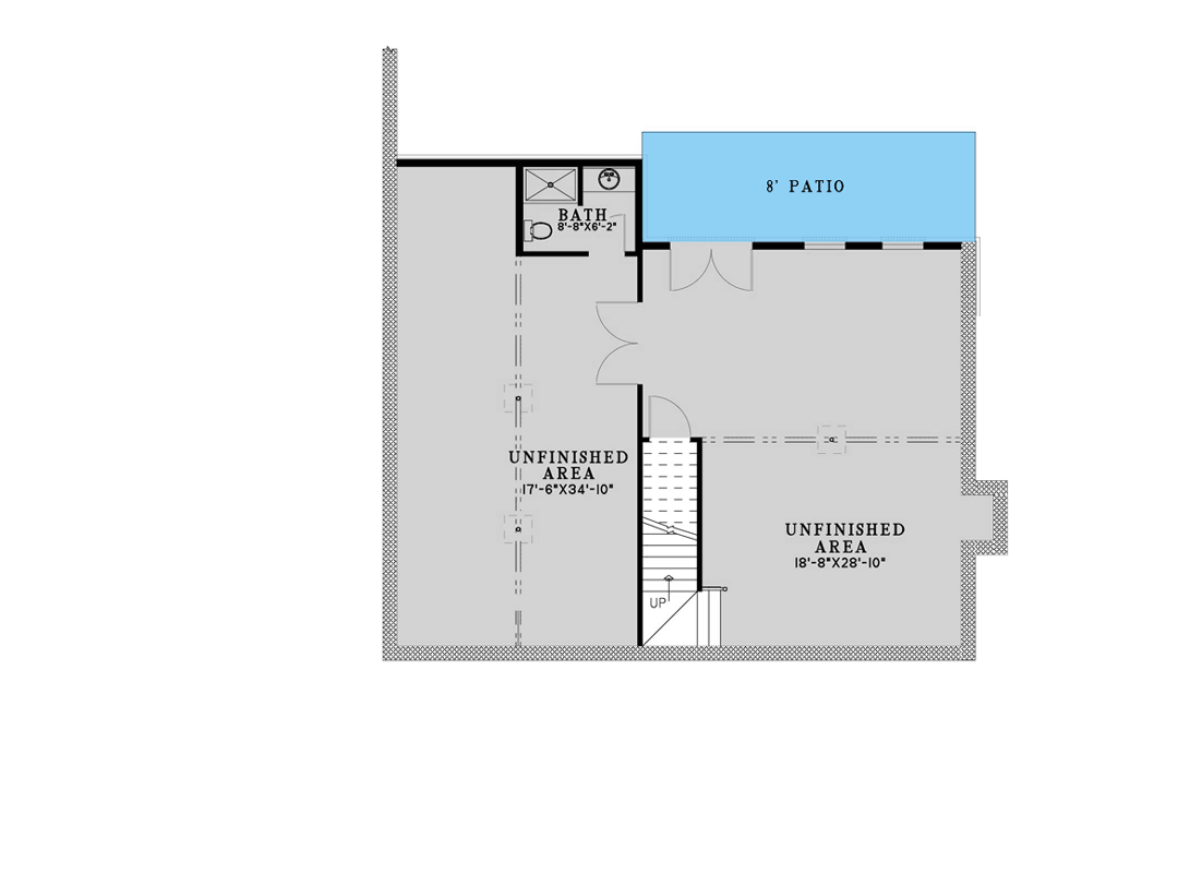 Unfinished Lower Basement Level