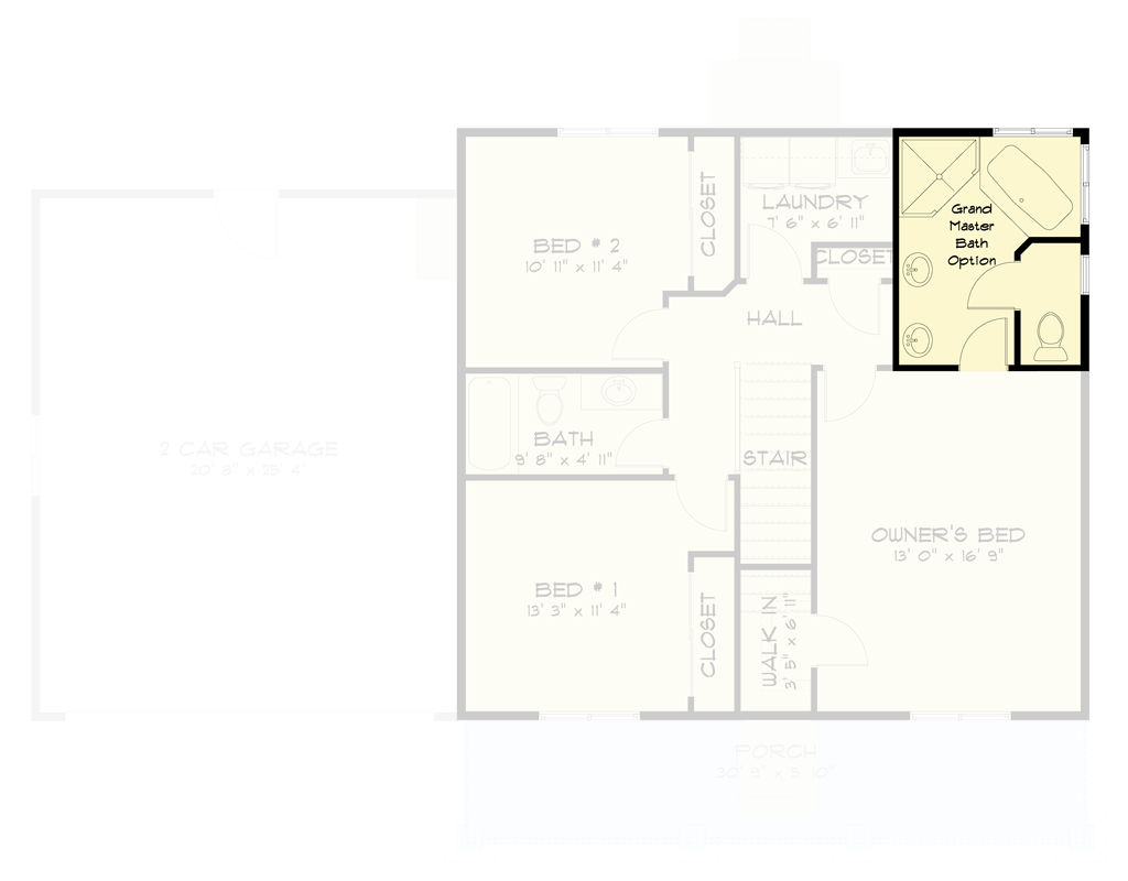 Optional Grand Master Bathroom