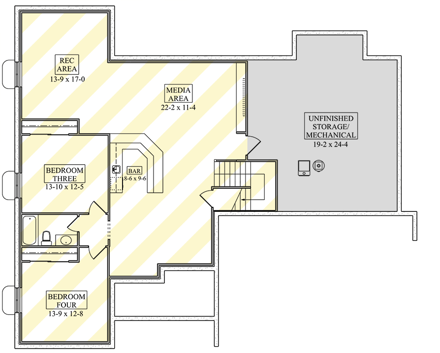 Optionally Finished Lower Level
